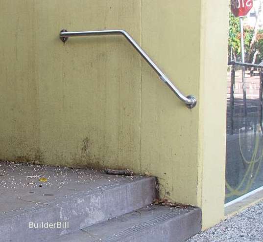 extended stair handrail