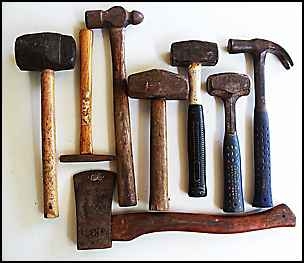 hammers, claw,lump,ball,pin and rubber