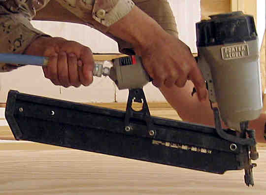 A Porter Cable framer nailer