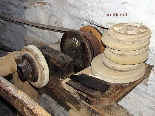 a belt drive grindstone