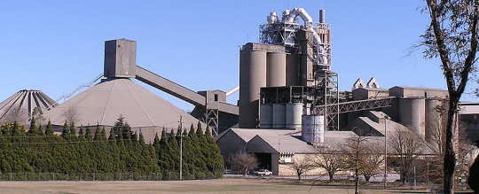 a cement factory