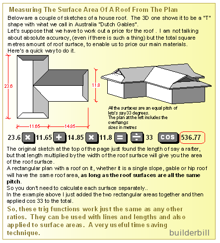 finding a roof area