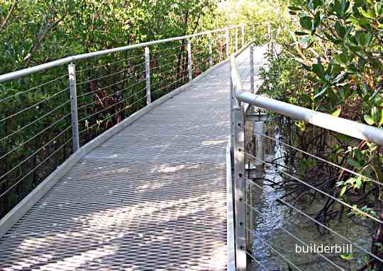 a stainless steel wire balustrade